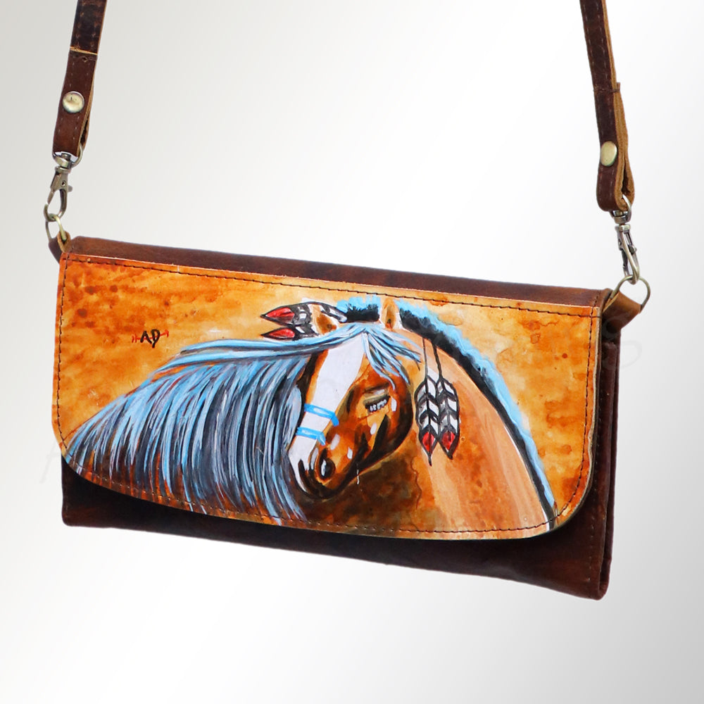 American Darling Wallet Genuine Leather Women Bag Western Handbag Purse