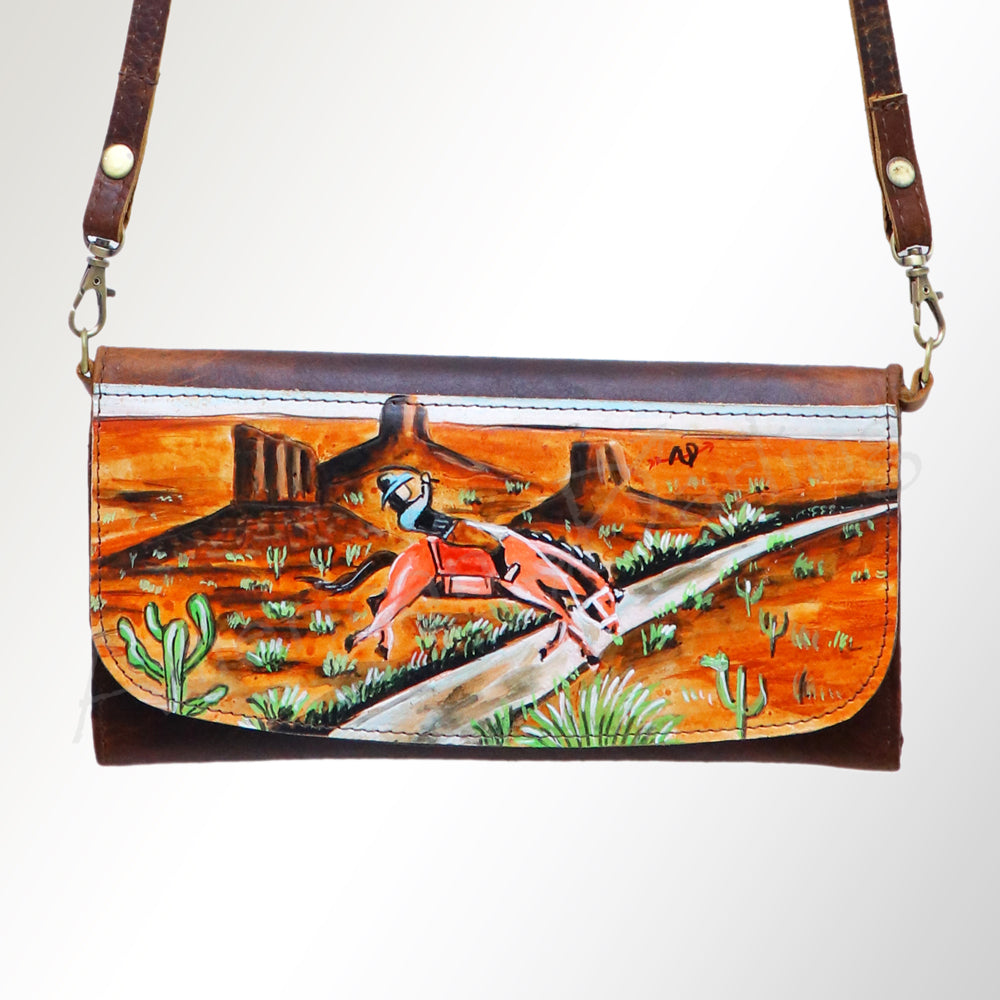 American Darling Wallet Genuine Leather Women Bag Western Handbag Purse