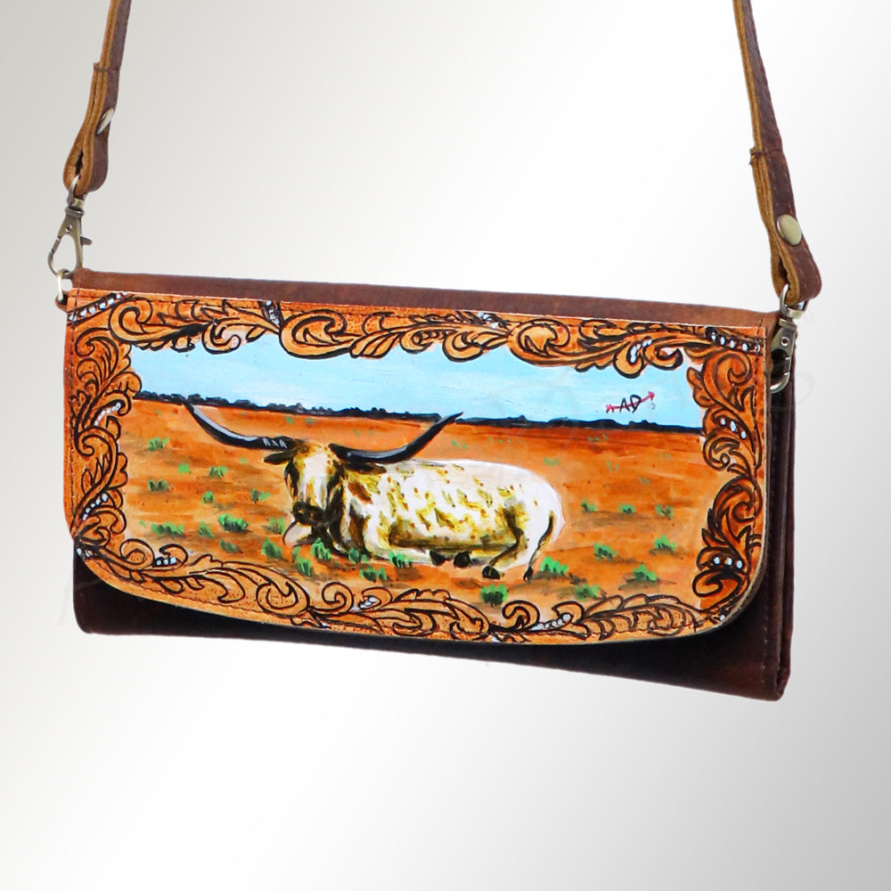American Darling Wallet Genuine Leather Women Bag Western Handbag Purse