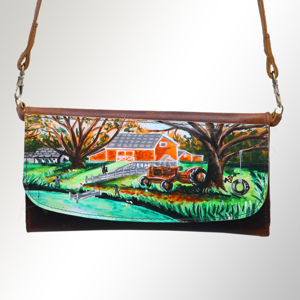 American Darling Wallet Genuine Leather Women Bag Western Handbag Purse