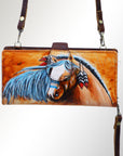 American Darling Wristlet Genuine Leather Women Bag Western Handbag Purse
