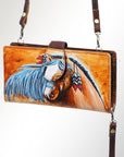 American Darling Wristlet Genuine Leather Women Bag Western Handbag Purse