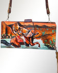 American Darling Wristlet Genuine Leather Women Bag Western Handbag Purse