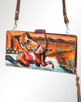 American Darling Wristlet Genuine Leather Women Bag Western Handbag Purse