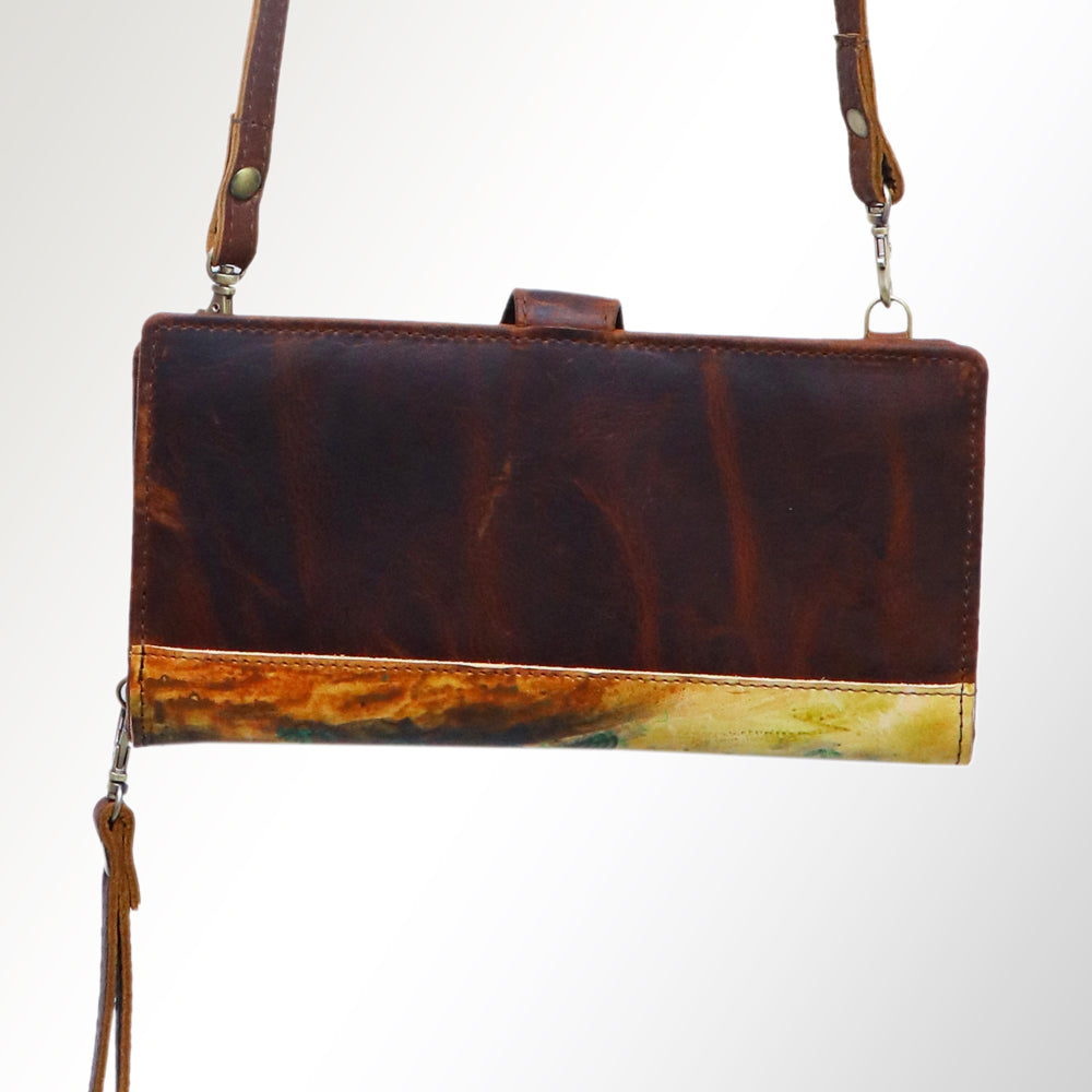 American Darling Wristlet Genuine Leather Women Bag Western Handbag Purse