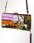 American Darling Wristlet Genuine Leather Women Bag Western Handbag Purse
