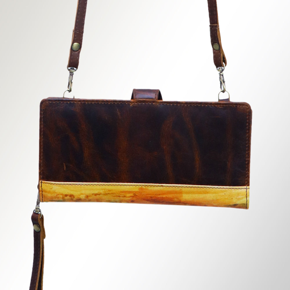 American Darling Wristlet Genuine Leather Women Bag Western Handbag Purse