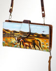 American Darling Wristlet Genuine Leather Women Bag Western Handbag Purse