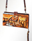 American Darling Wristlet Genuine Leather Women Bag Western Handbag Purse