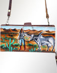 American Darling Wristlet Genuine Leather Women Bag Western Handbag Purse