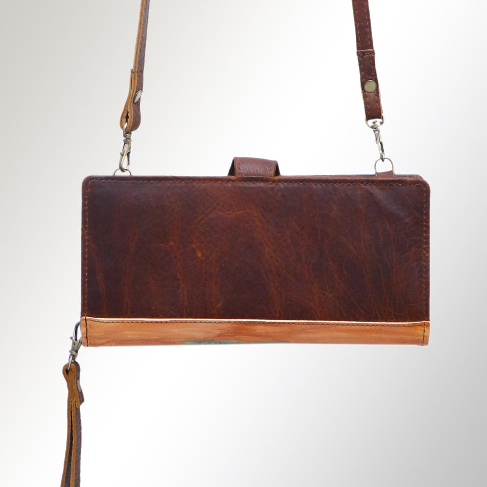 American Darling Wristlet Genuine Leather Women Bag Western Handbag Purse