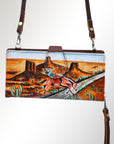 American Darling Wristlet Genuine Leather Women Bag Western Handbag Purse