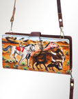 American Darling Wristlet Genuine Leather Women Bag Western Handbag Purse