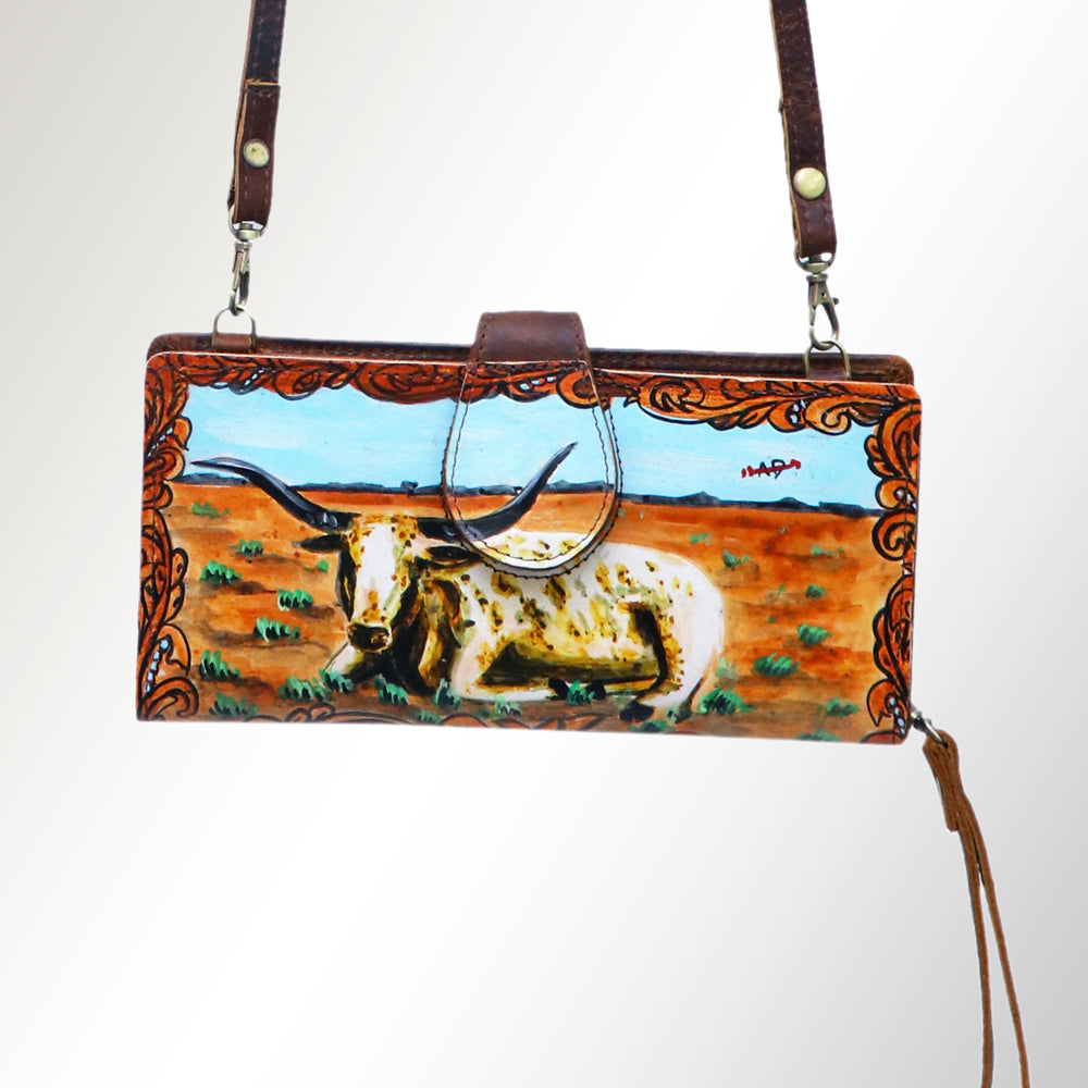 American Darling Wristlet Genuine Leather Women Bag Western Handbag Purse