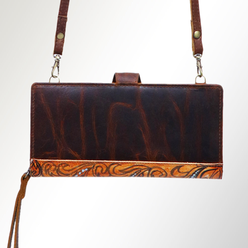American Darling Wristlet Genuine Leather Women Bag Western Handbag Purse