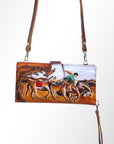 American Darling Wristlet Genuine Leather Women Bag Western Handbag Purse