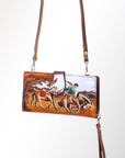 American Darling Wristlet Genuine Leather Women Bag Western Handbag Purse