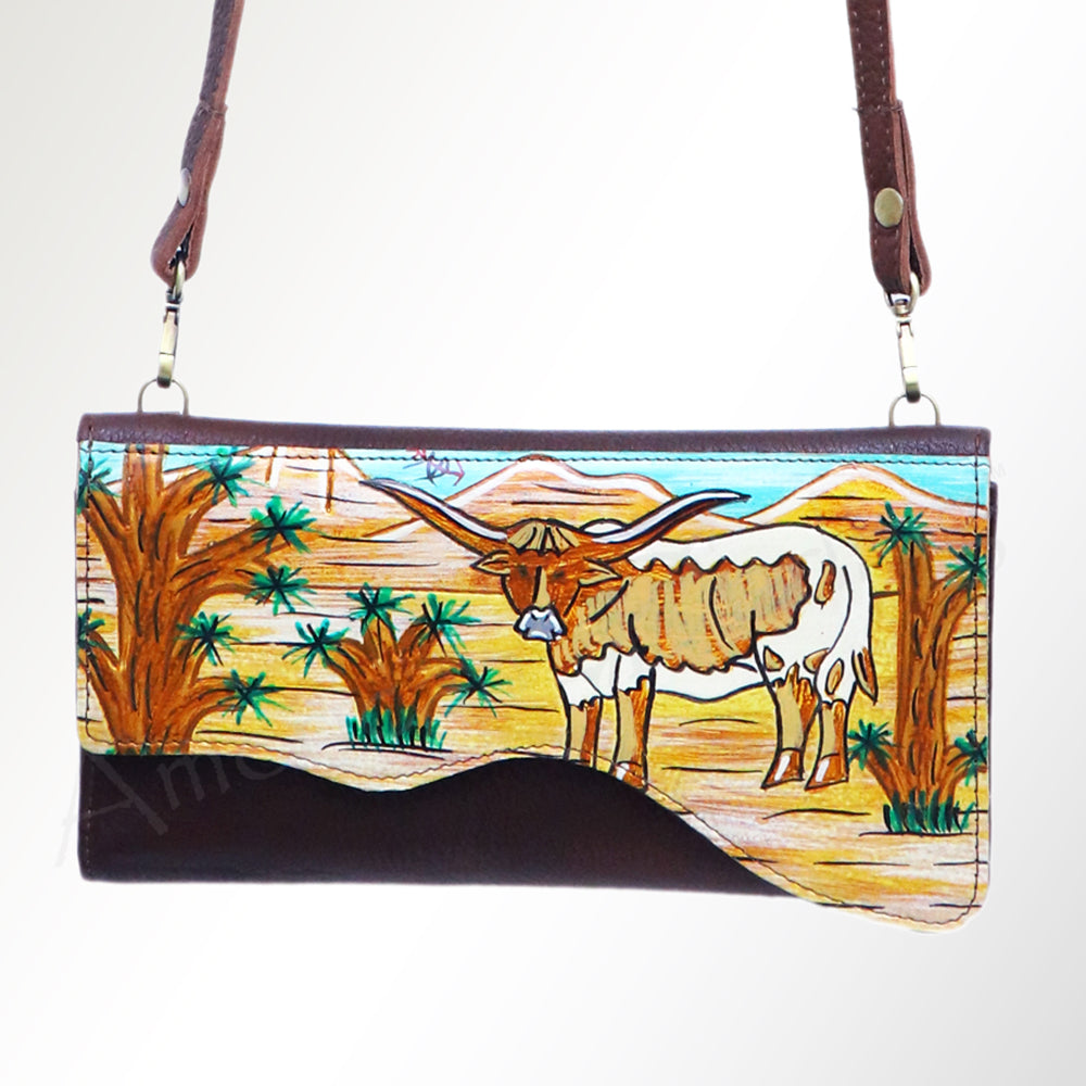 American Darling Small Crossbody Genuine Leather women bag western handbag purse