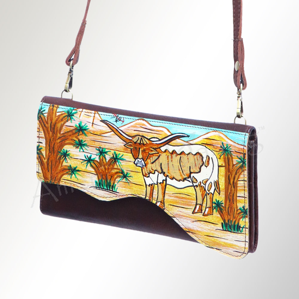 American Darling Small Crossbody Genuine Leather women bag western handbag purse