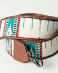 American Darling ADBT139 Saddle Blanket Genuine Leather Crossbody Handle Strap For Bags