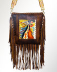 American Darling ADBGM156R2 Crossbody Genuine Leather Women Bag Western Handbag Purse