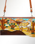 American Darling Small Crossbody Genuine Leather women bag western handbag purse