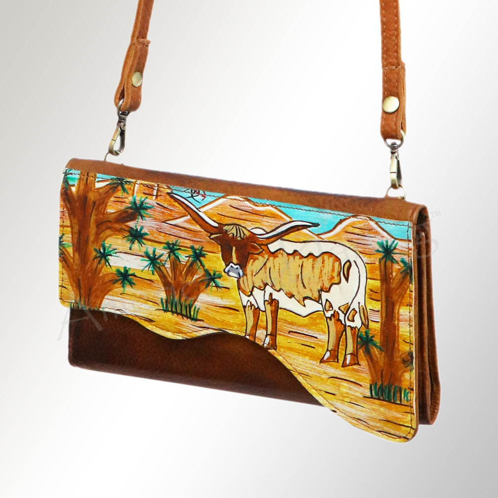 American Darling Small Crossbody Genuine Leather women bag western handbag purse