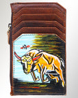American Darling ADCCM101R9 Card-Holder Genuine Leather Women Bag Western Handbag Purse