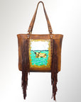 American Darling ADBGM166R36 Tote Genuine Leather women bag western handbag purse
