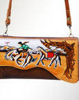 American Darling Small Crossbody Genuine Leather women bag western handbag purse