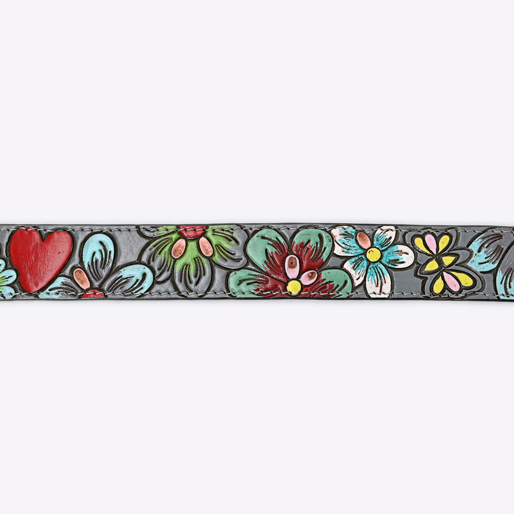 American Darling ADBLF127-L Beautifully Hand Tooled Genuine American Leather Belt Men and  Women