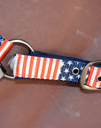 Hilason 1 Inch Fully Adjustable Halter US Flag Polyester