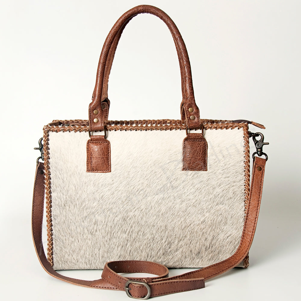 American Darling Briefcase Hair-On Genuine Leather Women Bag Western Handbag Purse