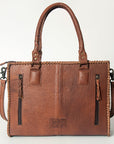 American Darling Briefcase Hair-On Genuine Leather Women Bag Western Handbag Purse