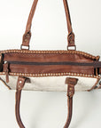 American Darling Briefcase Hair-On Genuine Leather Women Bag Western Handbag Purse