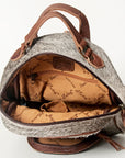 American Darling Hand Tooled Hair On Genuine Leather Women Bag Western Handbag Purse