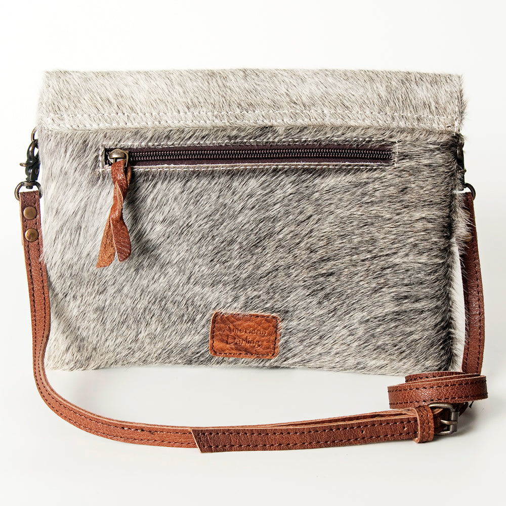 American Darling ADBGS178BRAH Envelope Hair On Genuine Leather women bag western handbag purse