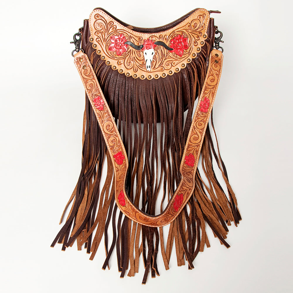 American Darling ADBG523A Hobo Hand Tooled Genuine Leather Women Bag Western Handbag Purse