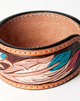 American Darling Bracelet Hand Tooled Carved Genuine Leather Women | Handmade Western Rustic