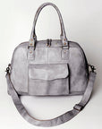 Never Mind Nmbg133A Tote Vintage Handmade Genuine Cowhide Leather Women Bag Western Handbag Purse