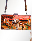 American Darling Wristlet Genuine Leather Women Bag Western Handbag Purse