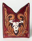 American Darling ADCCF106 Card-Holder Hand Tooled Genuine Leather Women Bag Western Handbag Purse