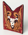 American Darling ADCCF106 Card-Holder Hand Tooled Genuine Leather Women Bag Western Handbag Purse