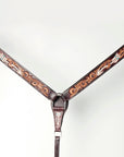American Darling Western Horse Genuine Leather Breast Collar Brown