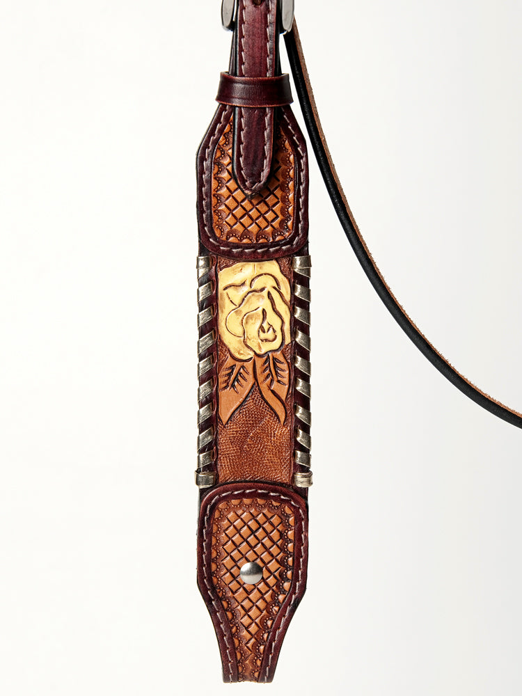 AMERICAN DARLING Western Horse Headstall Breast Collar Set American Leather