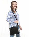 American Darling Small Crossbody Saddle Blanket Genuine Leather women bag western handbag purse