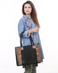 American Darling Briefcase Hand Tooled Saddle Blanket Genuine Leather women bag western handbag purse