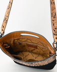 American Darling Clutch Hand Tooled Hair On Genuine Leather Women Bag Western Handbag Purse