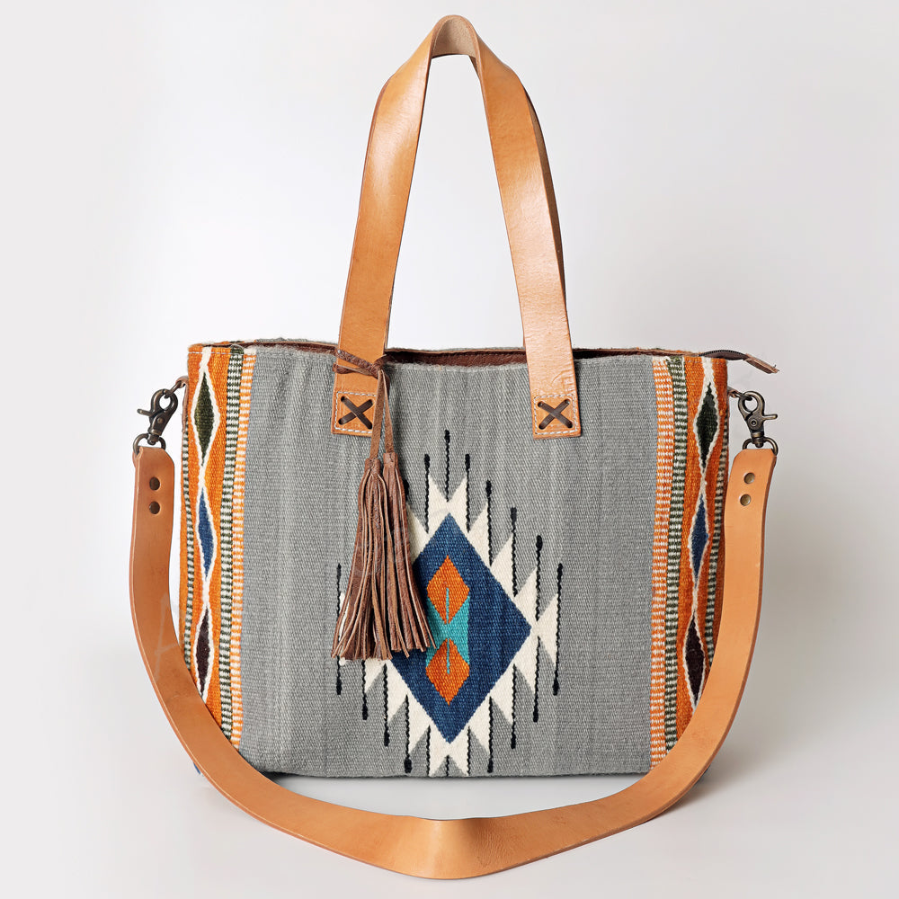 American Darling Tote Saddle Blanket Genuine Leather Women Bag Western Handbag Purse