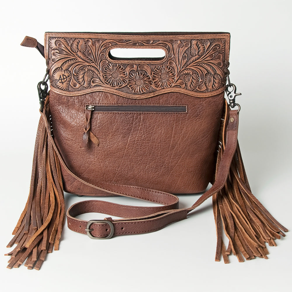 American Darling Clutch Hand Tooled Saddle Blanket Fabric Genuine Leather Western Women Bag Handbag Purse | Purses for Cute